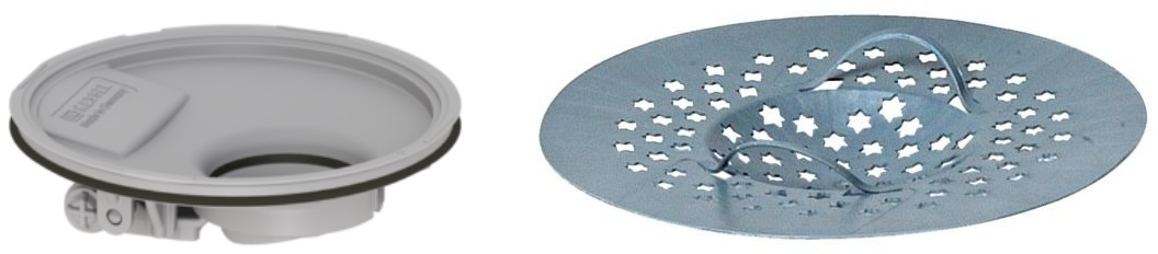 Set sifone per piatto doccia Kessel Multistop 48500, sifone per piatto doccia Kessel 48700