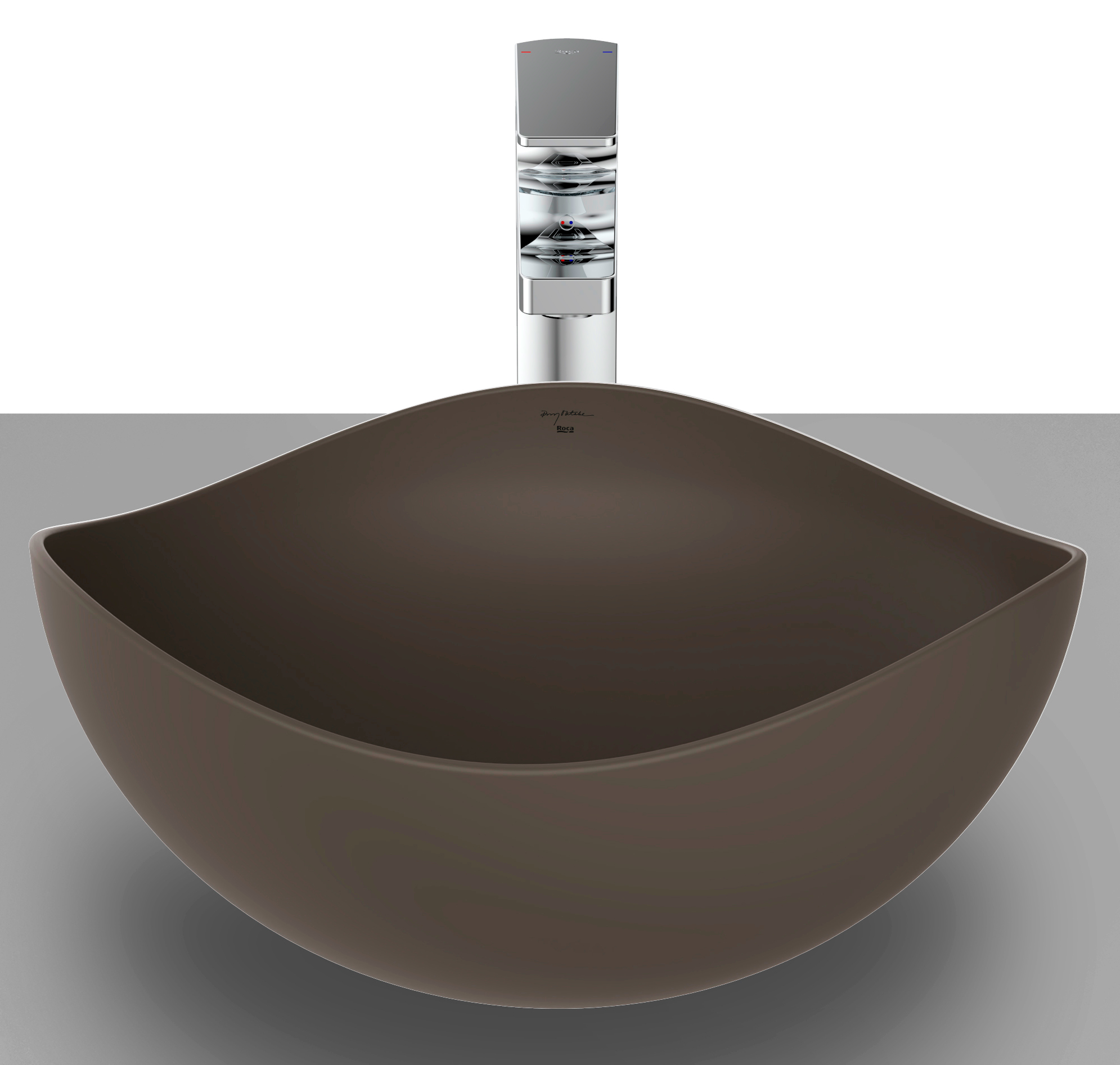 Roca Ohtake lavabo 38x38 cm da appoggio marrone/beige A327A15660