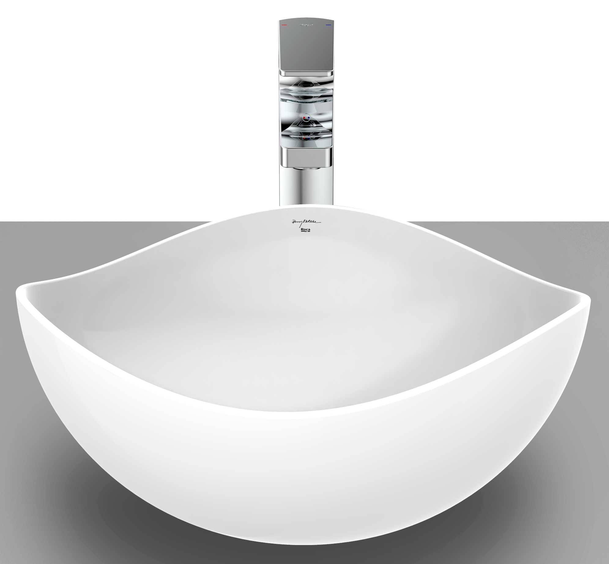 Roca Ohtake lavabo 38x38 cm da appoggio bianco A327A15000