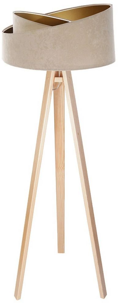 BPS Koncept Galaxy lampada da terra 1x60 W oro -legno 060P-029