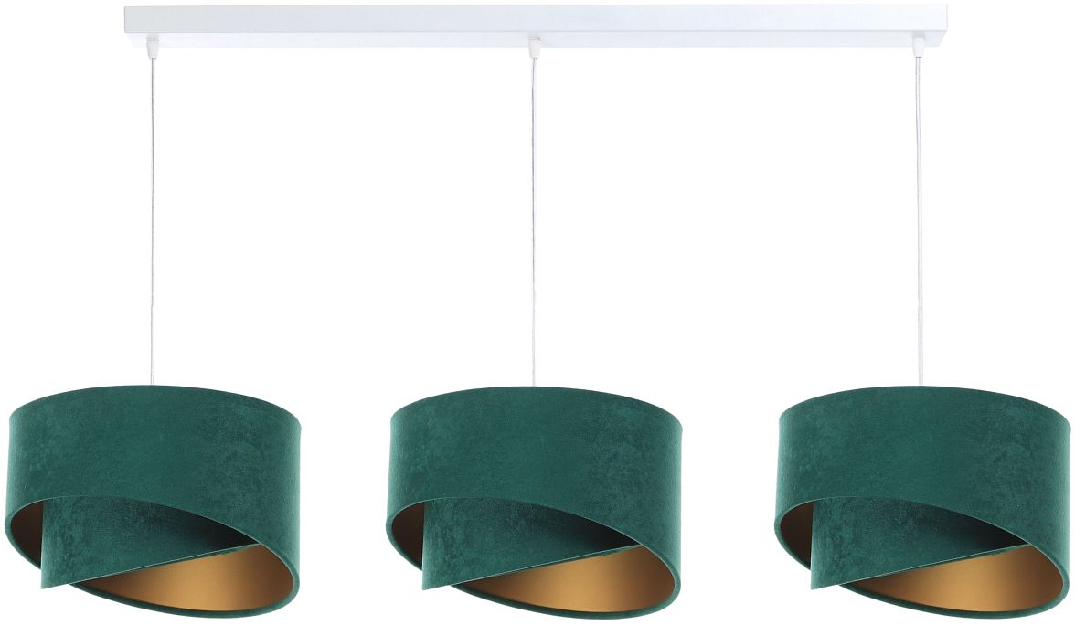 BPS Koncept Galaxy lampada sospesa 3x60 W bianco-verde-oro 060-L3-003