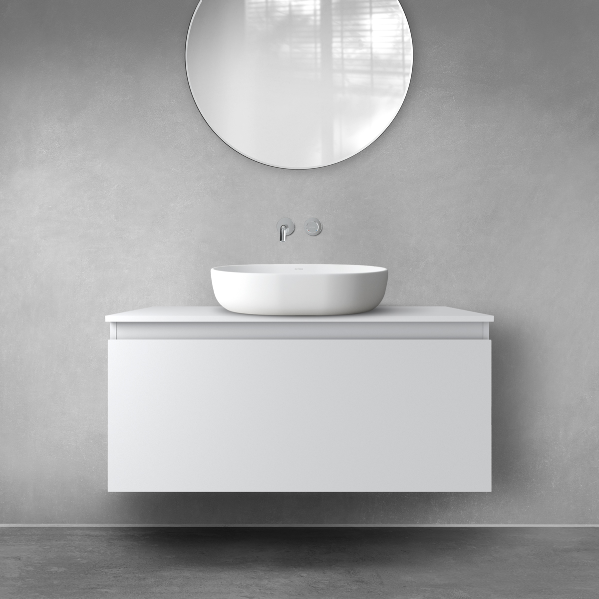 Oltens Vernal armadietto 100x45.6x47 cm sottolavabo sospeso grigio 60015700