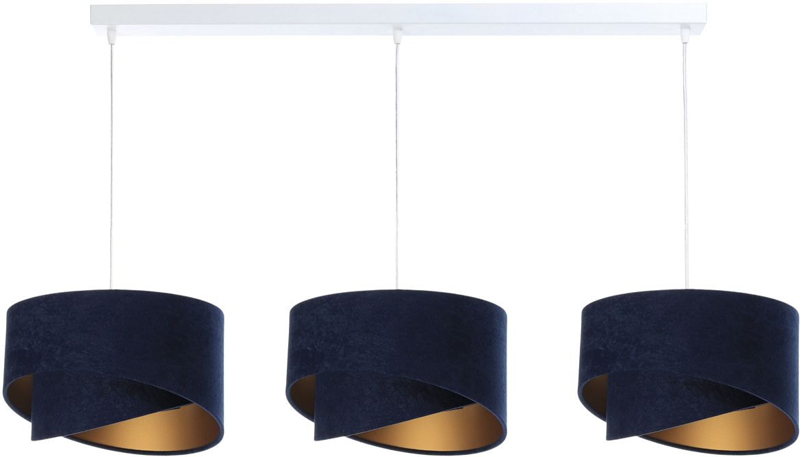 BPS Koncept Galaxy lampada sospesa 3x60 W bianco-oro-blu 060-L3-044