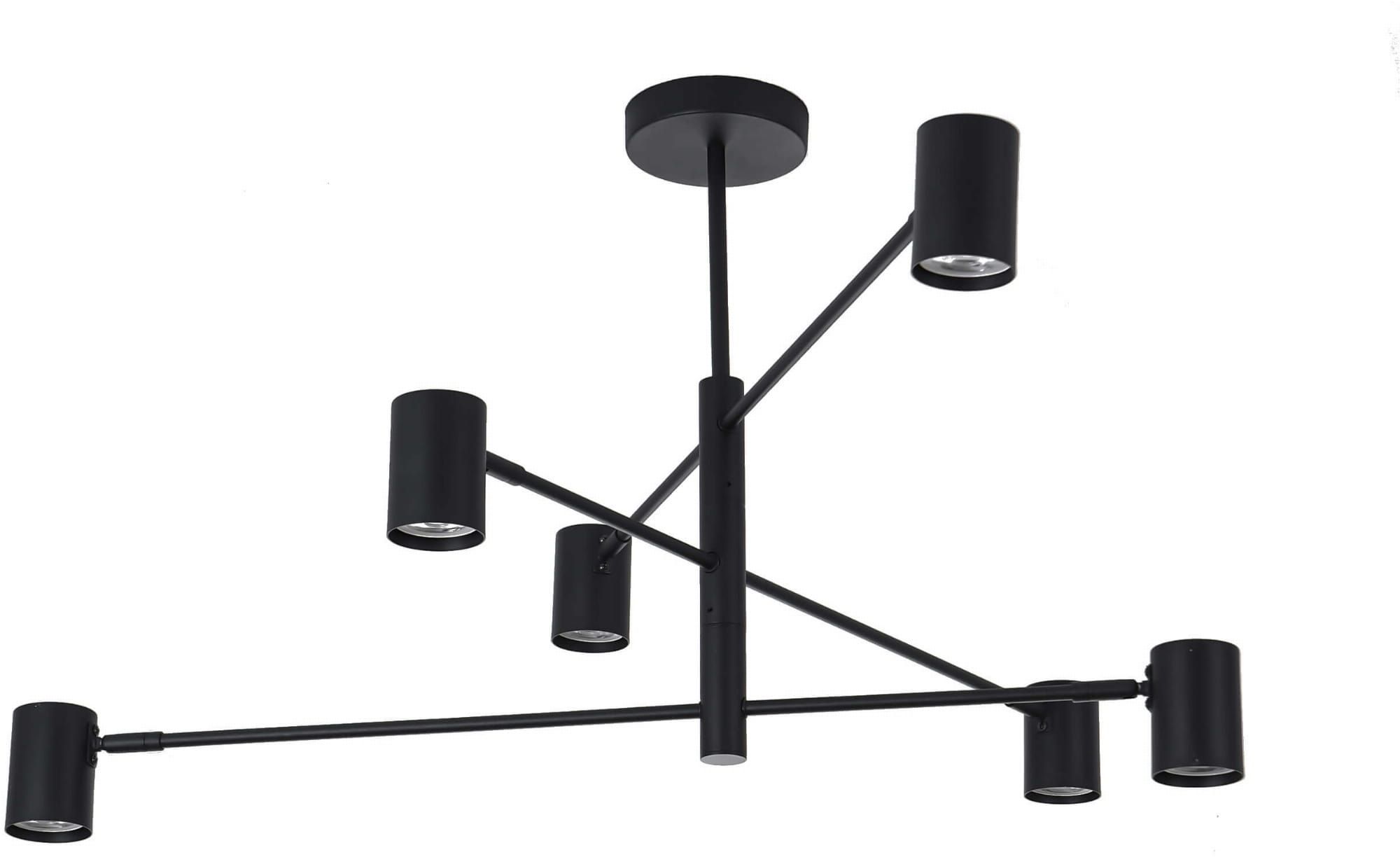 Light Prestige Snow lampada da soffitto 6x50 W nero LP-731/6PBK