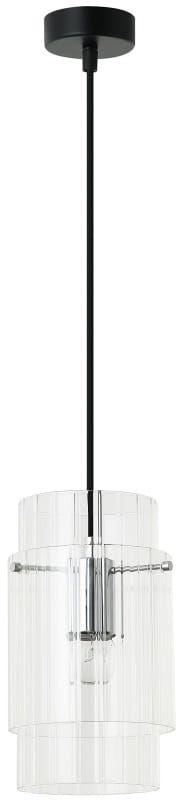 Light Prestige Savona lampada sospesa 1x40 W trasparente-argento LP-707/1P