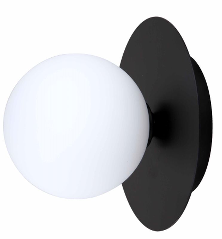 Light Prestige Roma lampada da parete 1x5 W bianco-nero LP-1345/1WBK