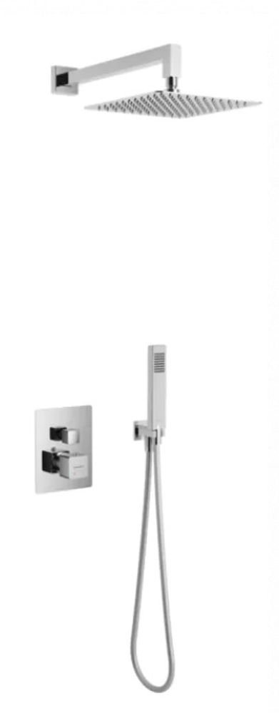 Excellent Keria set doccia da incasso con termostato con soffione cromo AREX.SET.2048CR