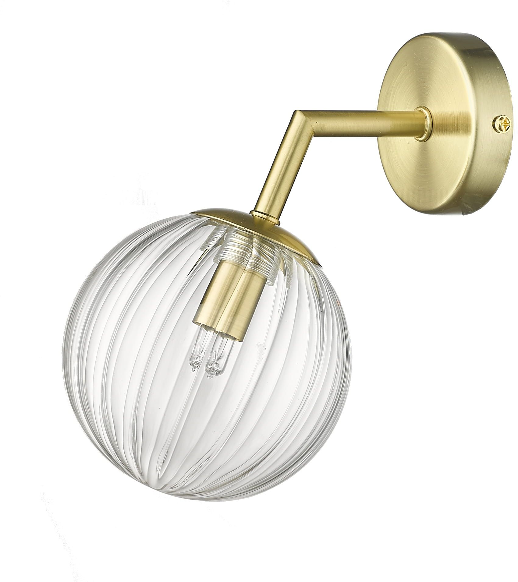 Light Prestige Arette lampada da parete 1x40 W trasparente-oro LP-133/1W
