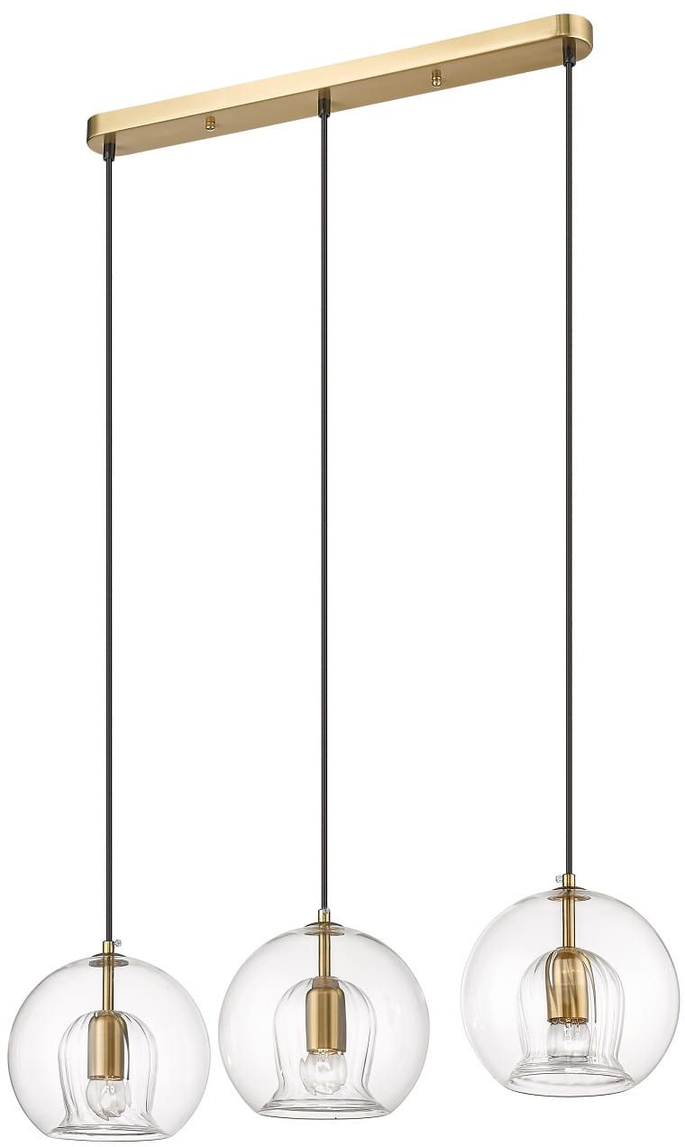 Light Prestige Arette lampada sospesa 3x40 W trasparente-oro LP-133/3L