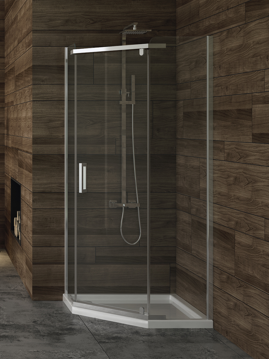 New Trendy New Komfort box doccia 90x90 cm cromo lucida/vetro trasparente K-0804