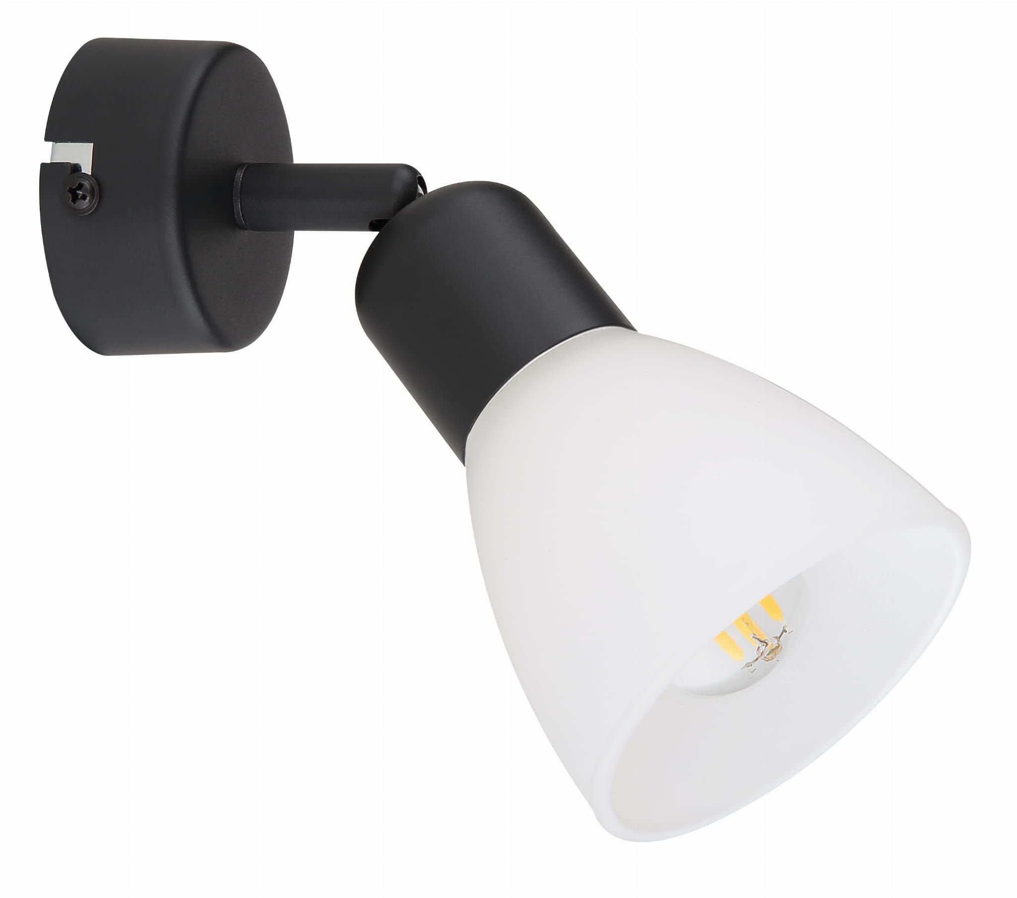 Light Prestige Malta lampada da parete 1x40 W bianco-nero LP-877/1WBK