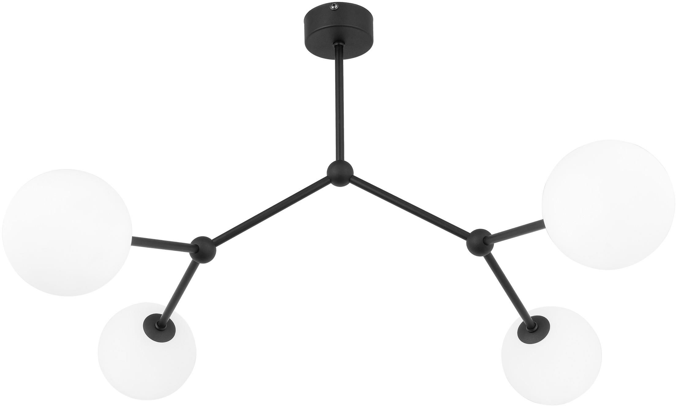 TK Lighting Fairy lampada da soffitto 4x6 W bianco-nero 4855