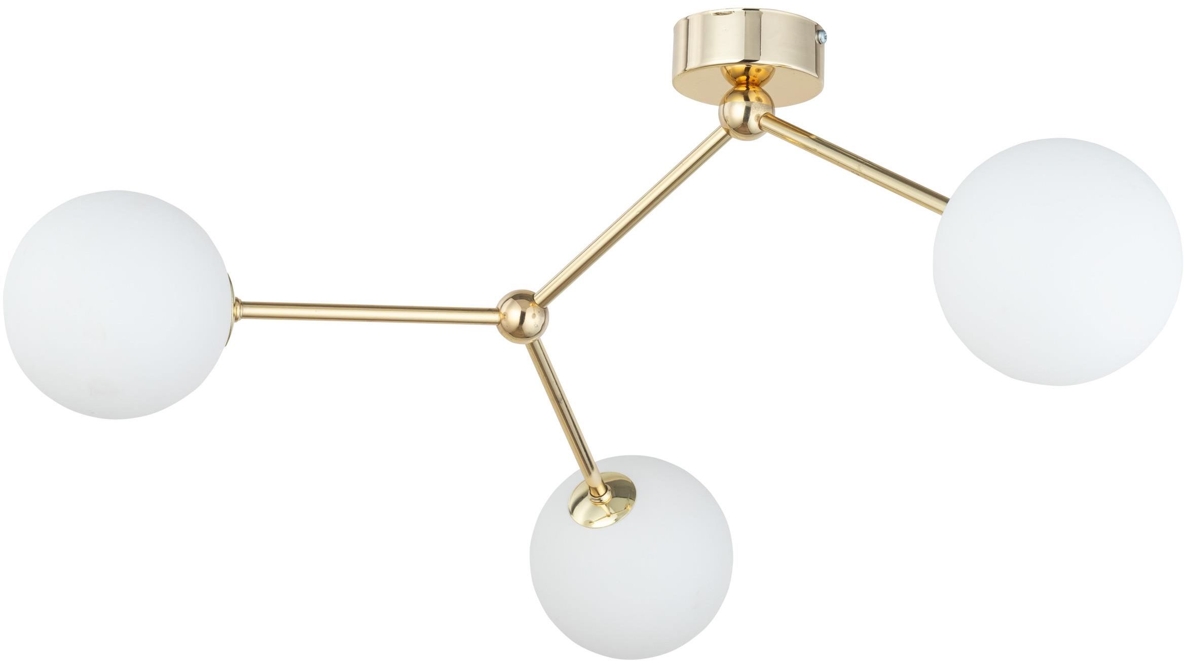 TK Lighting Fairy lampada da soffitto 3x6 W bianco-oro 6471