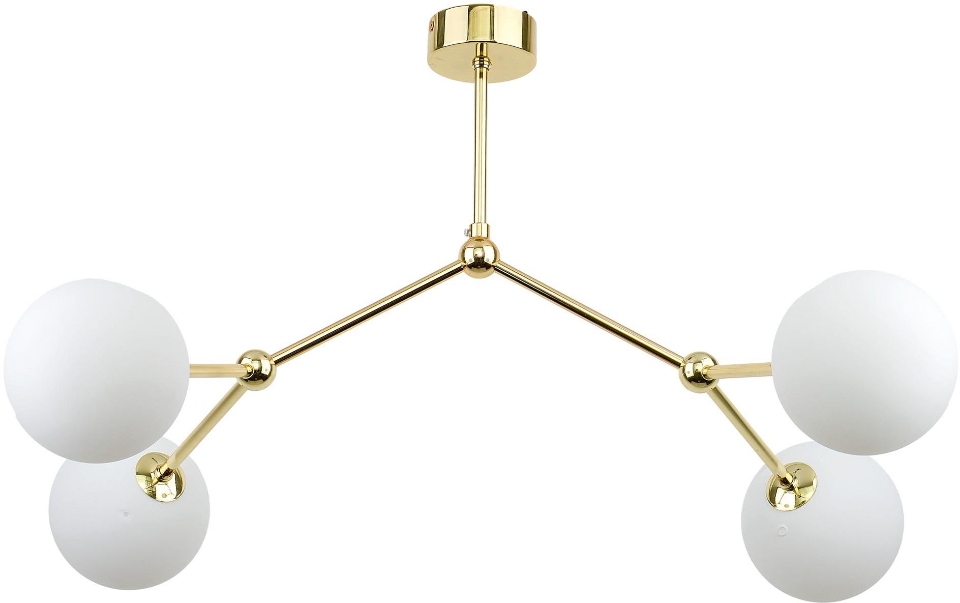 TK Lighting Fairy lampada da soffitto 4x6 W bianco-oro 6470