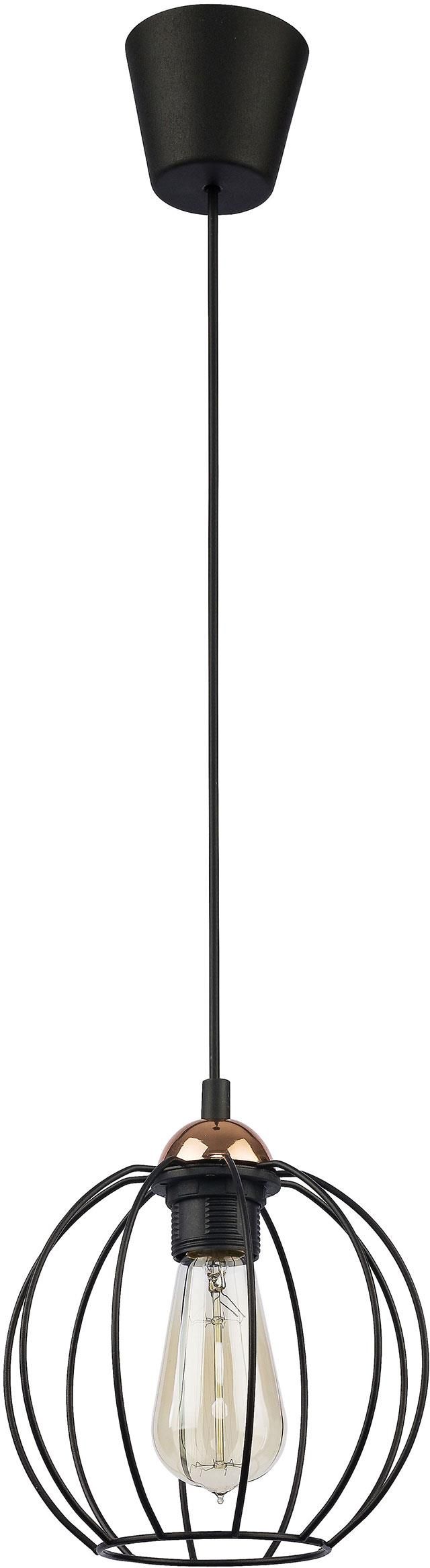 TK Lighting Galaxy lampada sospesa 1x15 W nero-rame 1644