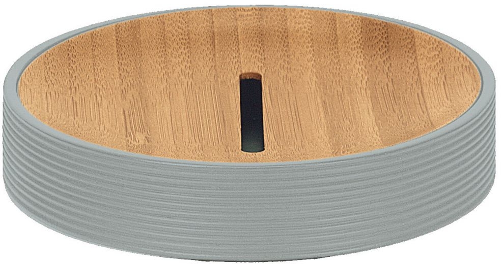 Kleine Wolke Kyoto portasapone da appoggio legno-grigio 5079977853