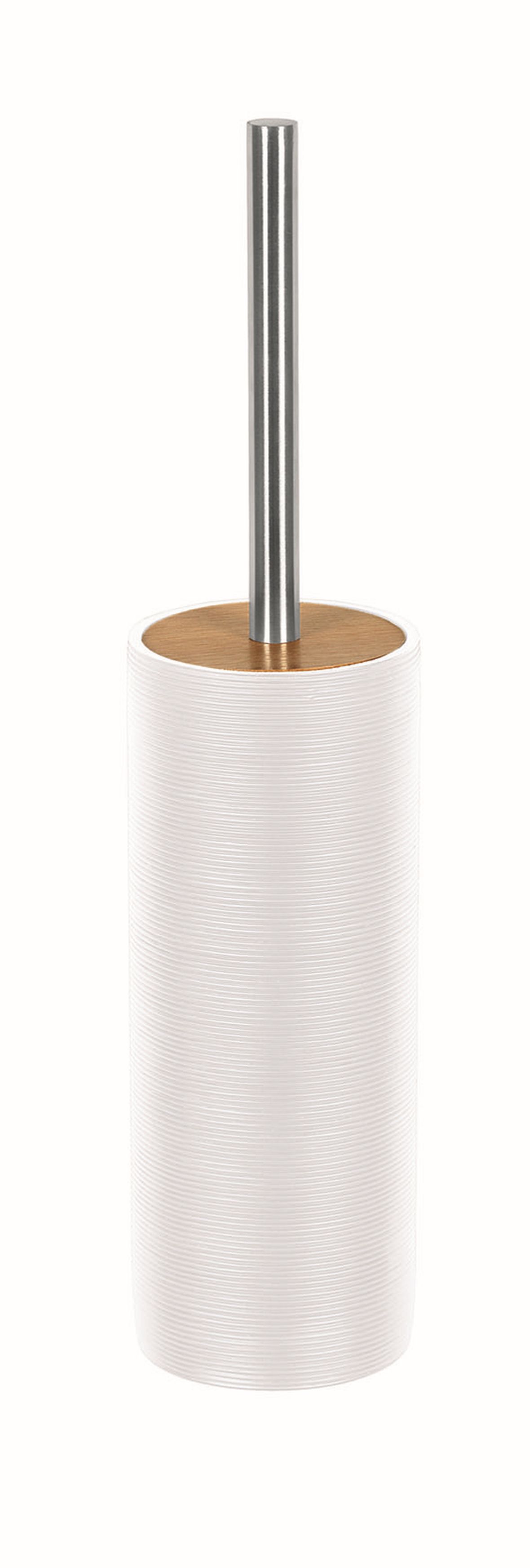 Kleine Wolke Kyoto scopino wc appoggiato bianco-legno 5079100856
