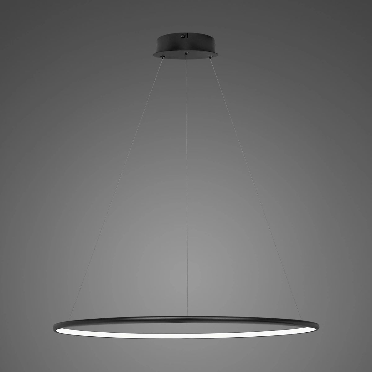 Altavola Design Ledowe Okręgi lampada sospesa 1x43 W nero LA073/P_80_in_3k_43W_black