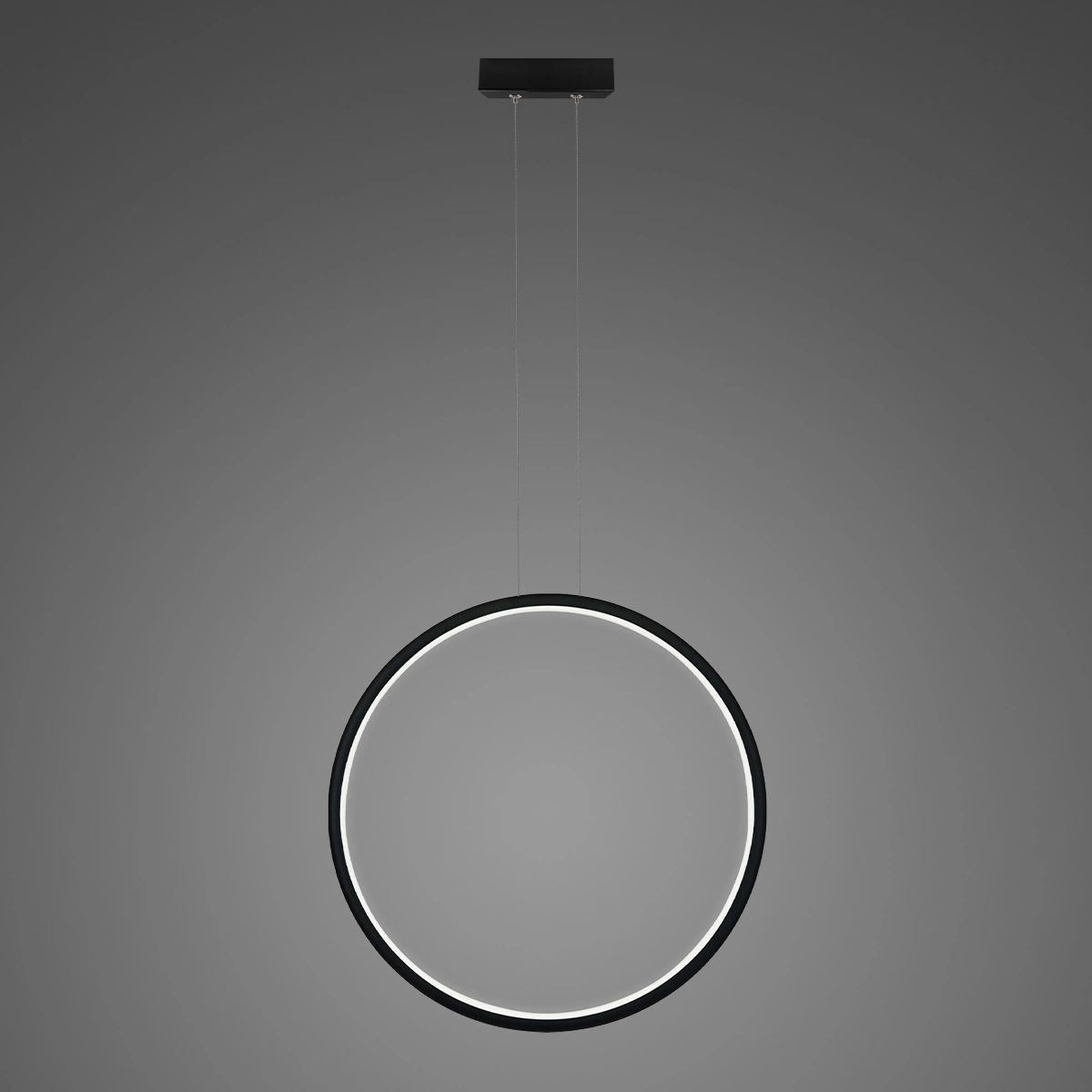 Altavola Design Ledowe Okręgi lampada sospesa 1x43 W nero LA073/X_80_in_3k_43W_black