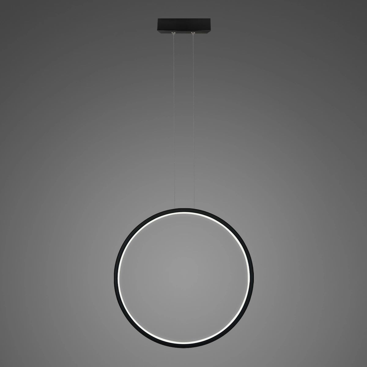 Altavola Design Ledowe Okręgi lampada sospesa 1x32 W nero LA073/X_60_in_4k_32W_black