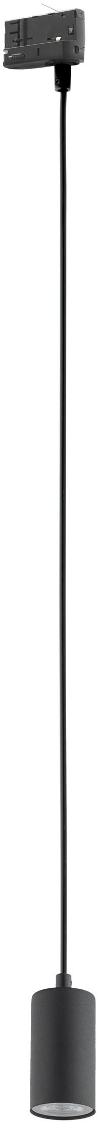 TK Lighting Tracer lampada per binario elettrificato 1x10 W nero-cromo 4844