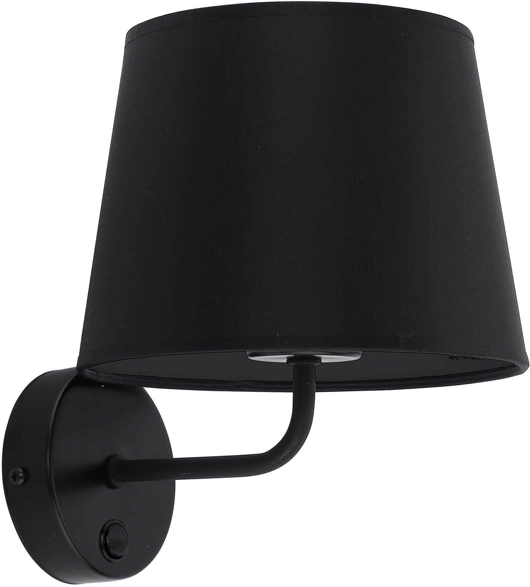 TK Lighting Maja lampada da parete 1x15 W nero 1884