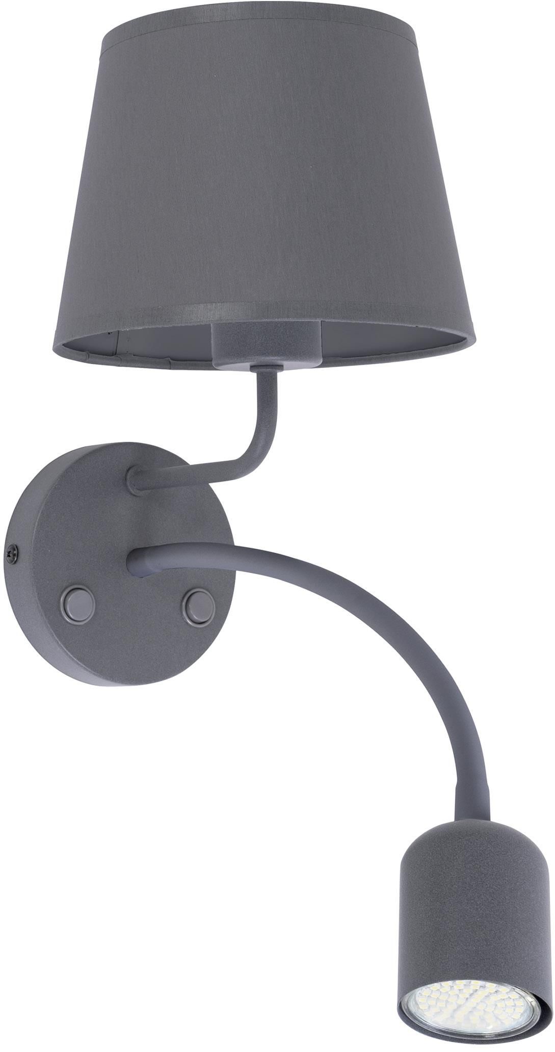 TK Lighting Maja lampada da parete 2x W grigio 2536