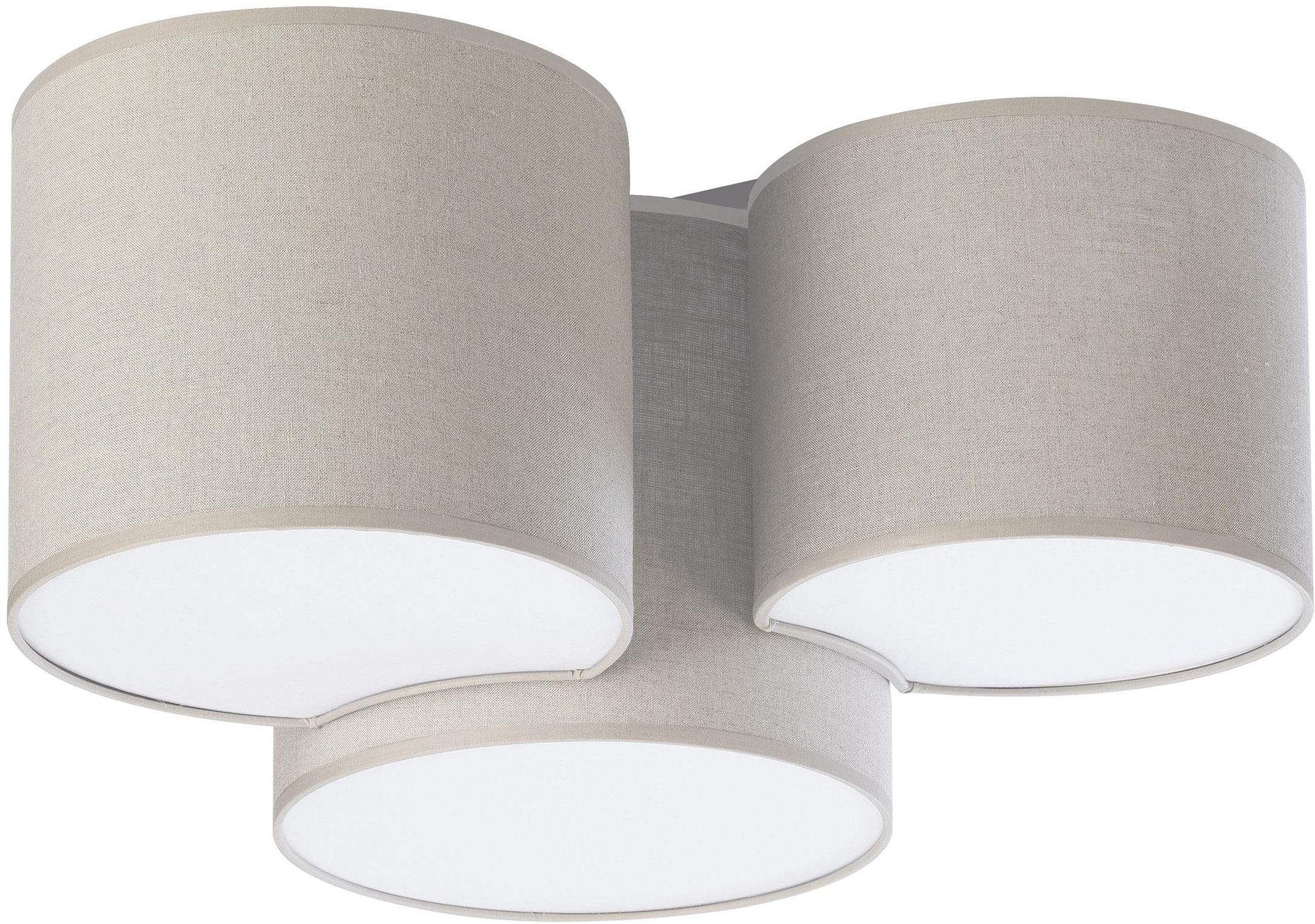 TK Lighting Mona plafoniera 3x15 W beige 6591