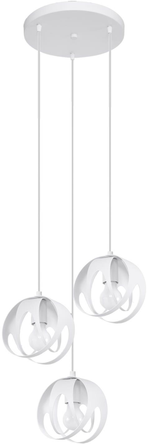 Sollux Lighting Tulos lampada sospesa 3x60 W bianco SL.1084