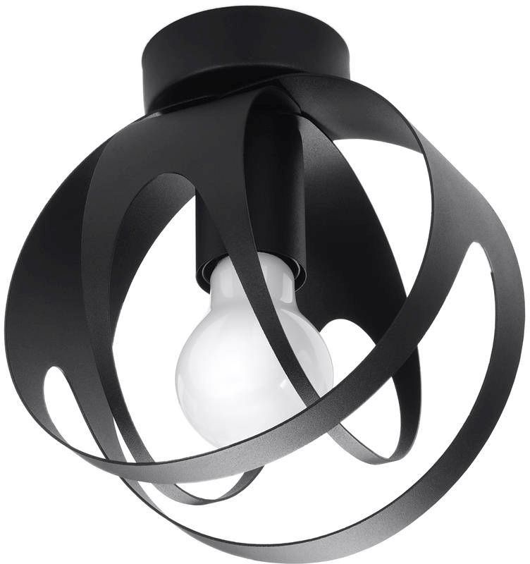 Sollux Lighting Tulos lampada da soffitto 1x60 W nero SL.1086