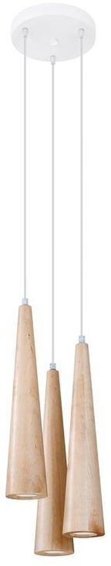 Sollux Lighting Sula lampada sospesa 3x40 W legno SL.1101