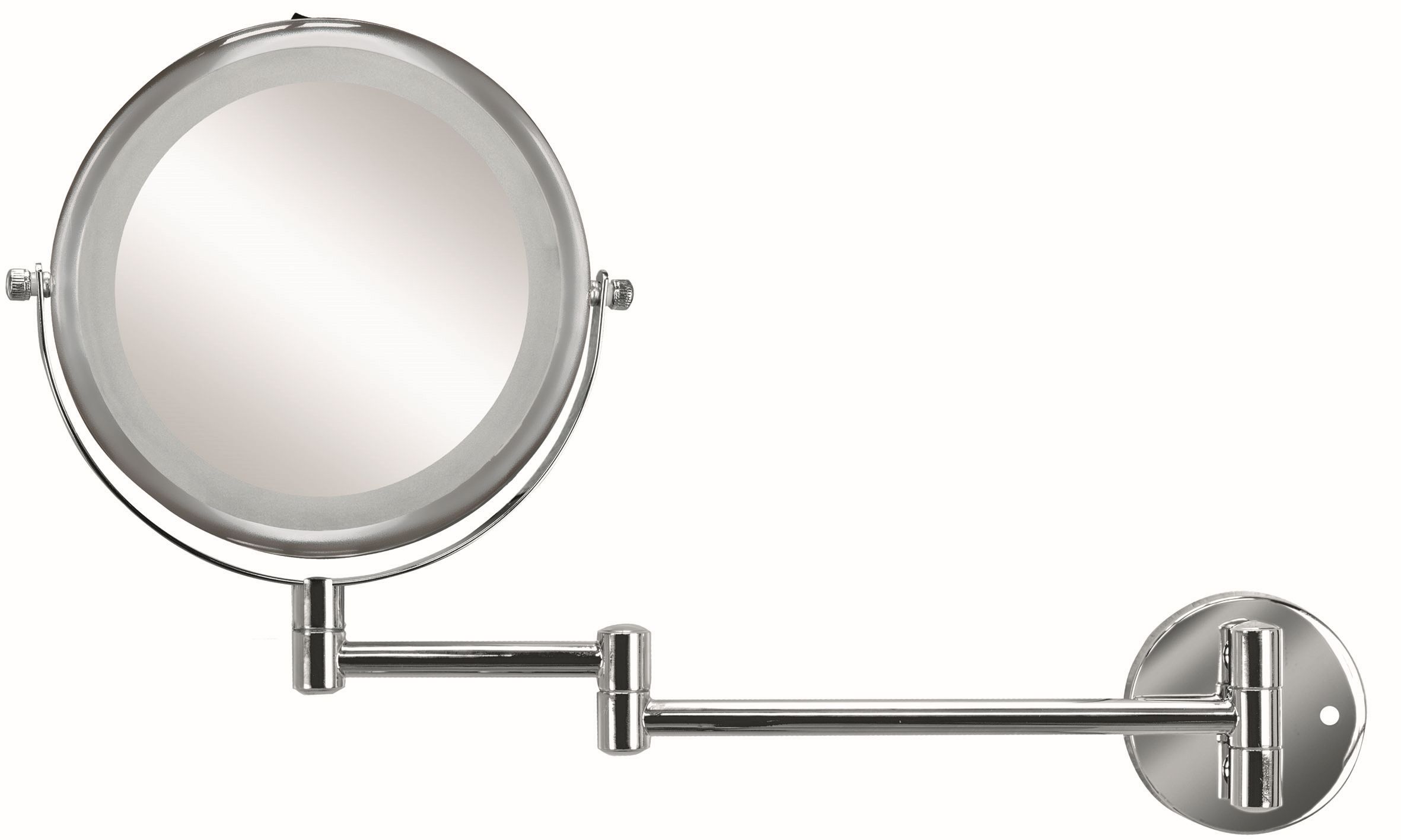 Kleine Wolke LED Mirror specchietto per trucco 17.5x17.5 cm rotonda con illuminazione cromo 8428124886