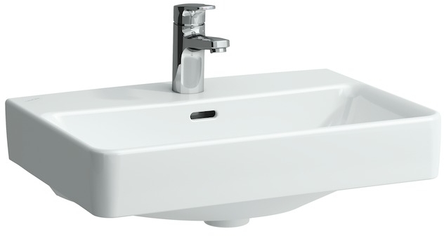 Laufen Pro lavabo 55x38 cm rettangolare a parete-da mobile bianco H8179584001041