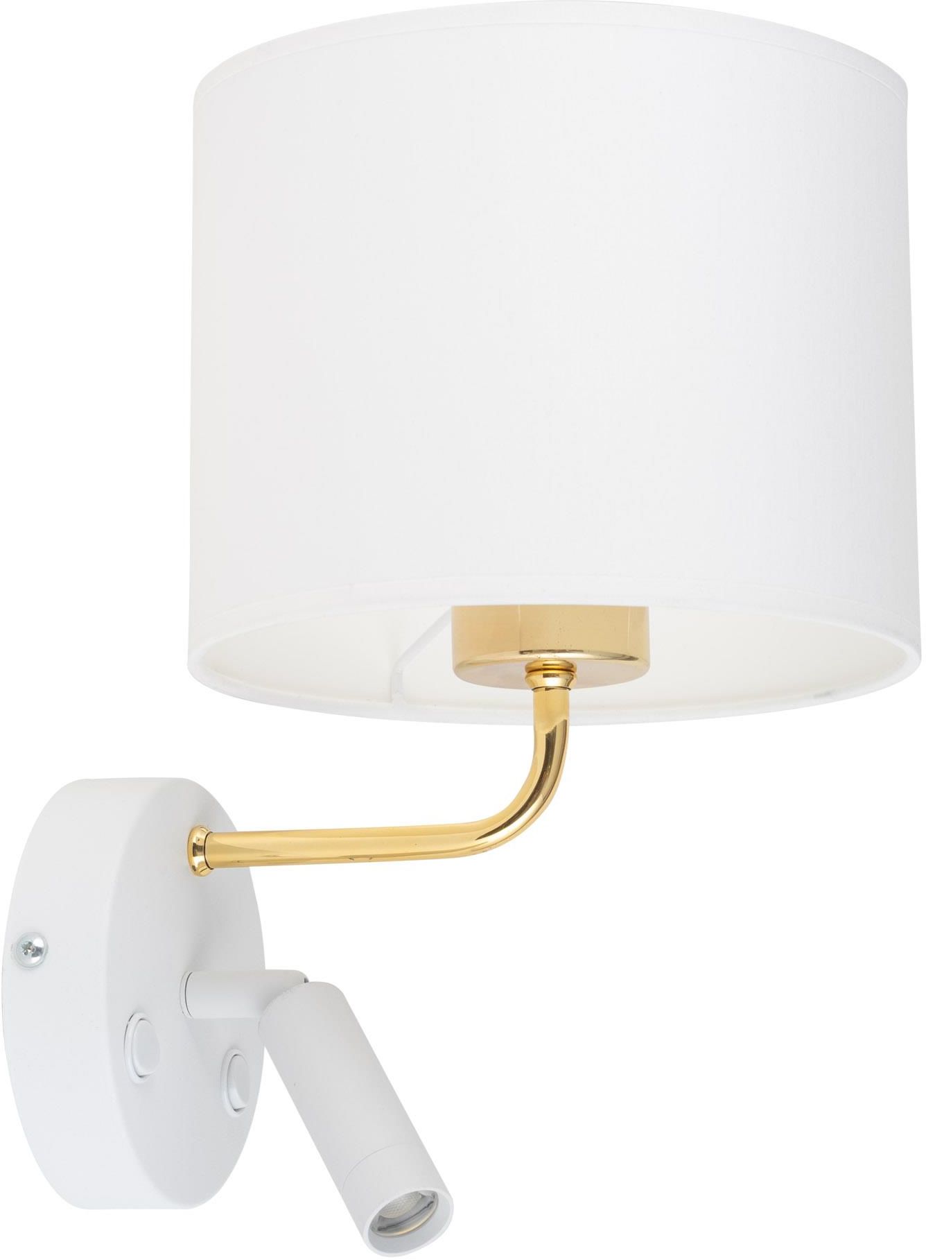 TK Lighting Richi lampada da parete 2x60 W bianco-oro 1370
