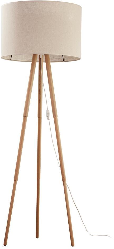 TK Lighting Tokyo lampada da terra 1x15 W legno-beige 5284