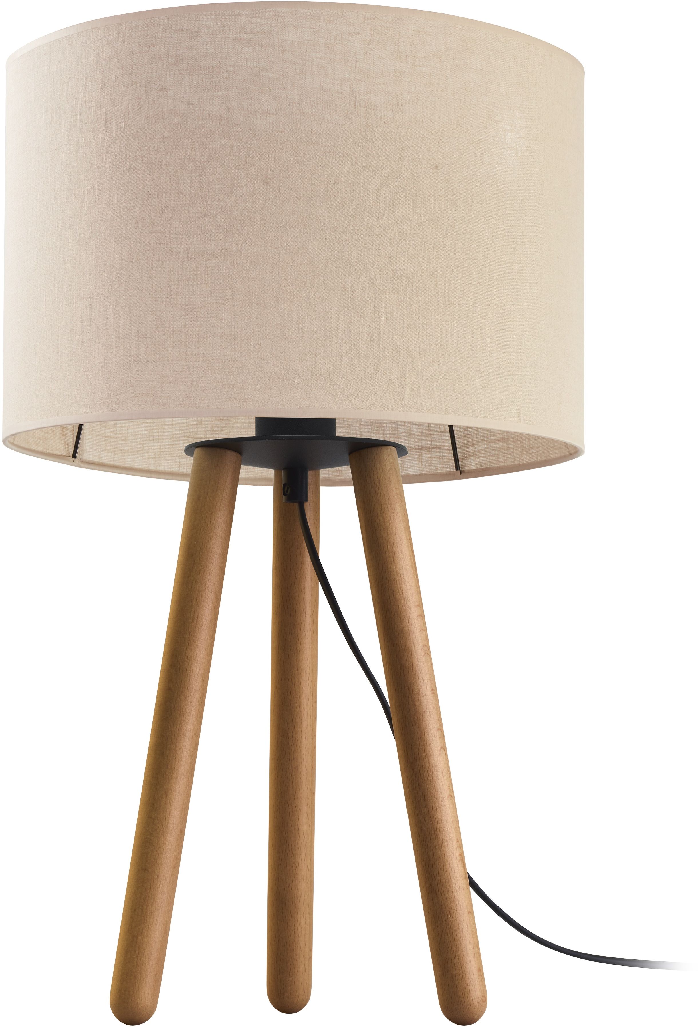 TK Lighting Tokyo lampada da tavolo 1x15 W legno-beige 5291