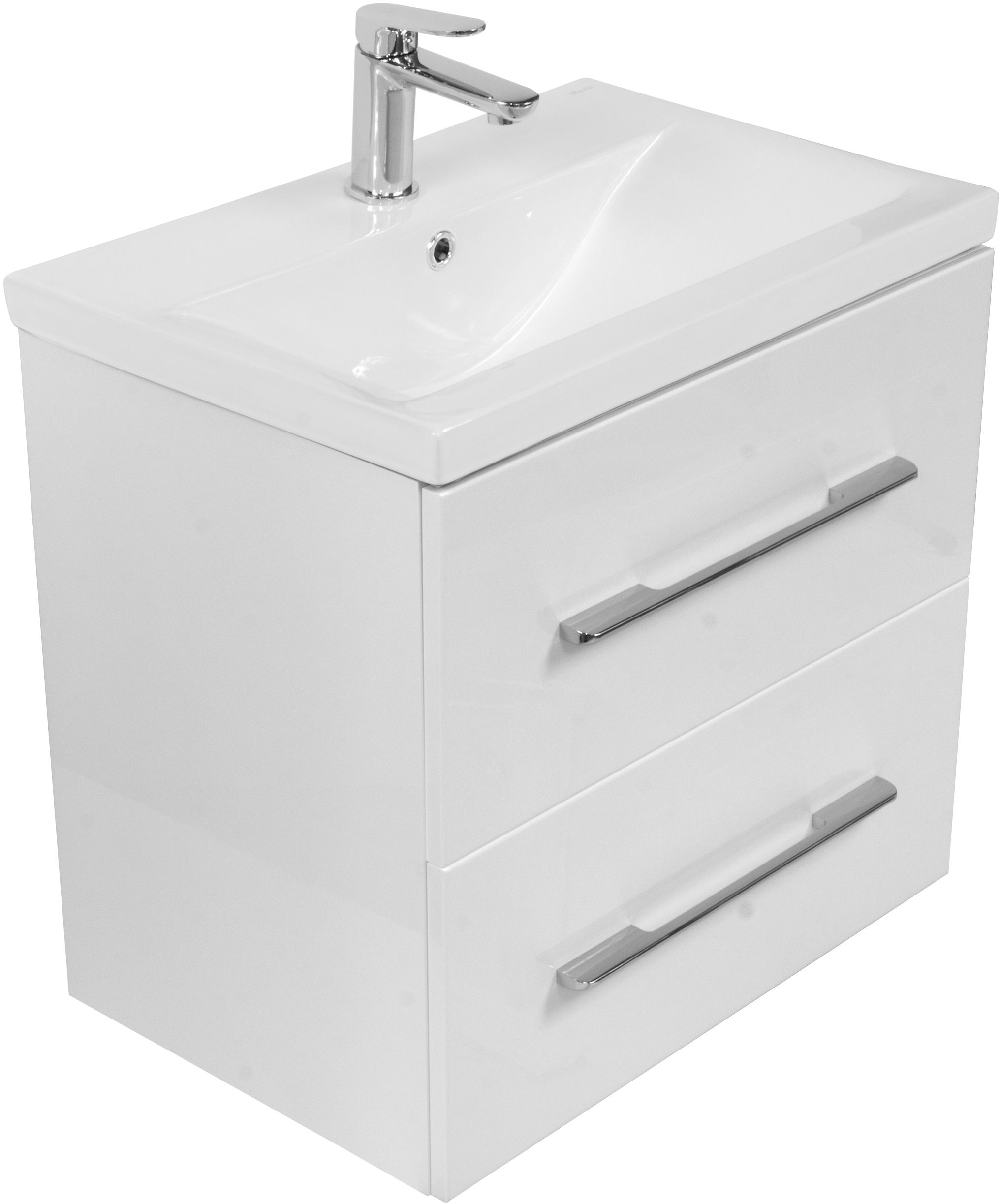 Set armadietto con set bagno LaVita Kalifornia 5908211404790, lavabo LaVita Kalifornia 5908211495224