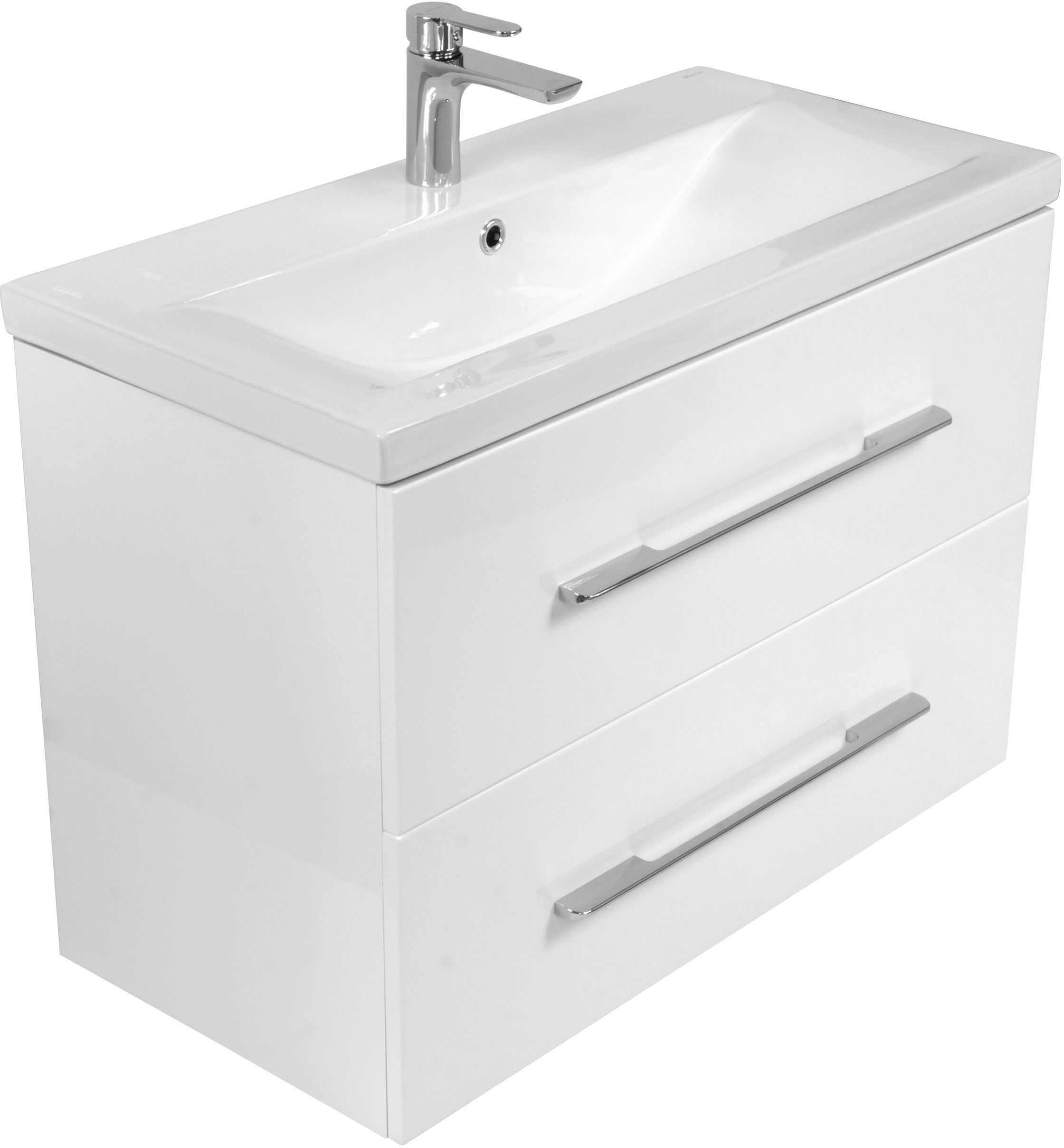 Set armadietto con set bagno LaVita Kalifornia 5908211404783, lavabo LaVita Kalifornia 5908211495217