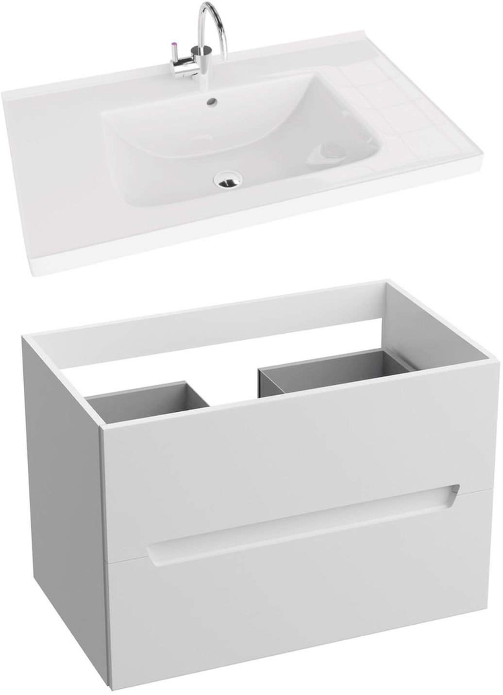 Set armadietto LaVita Kansas 5900378314332, lavabo LaVita Kansas 5908211416175