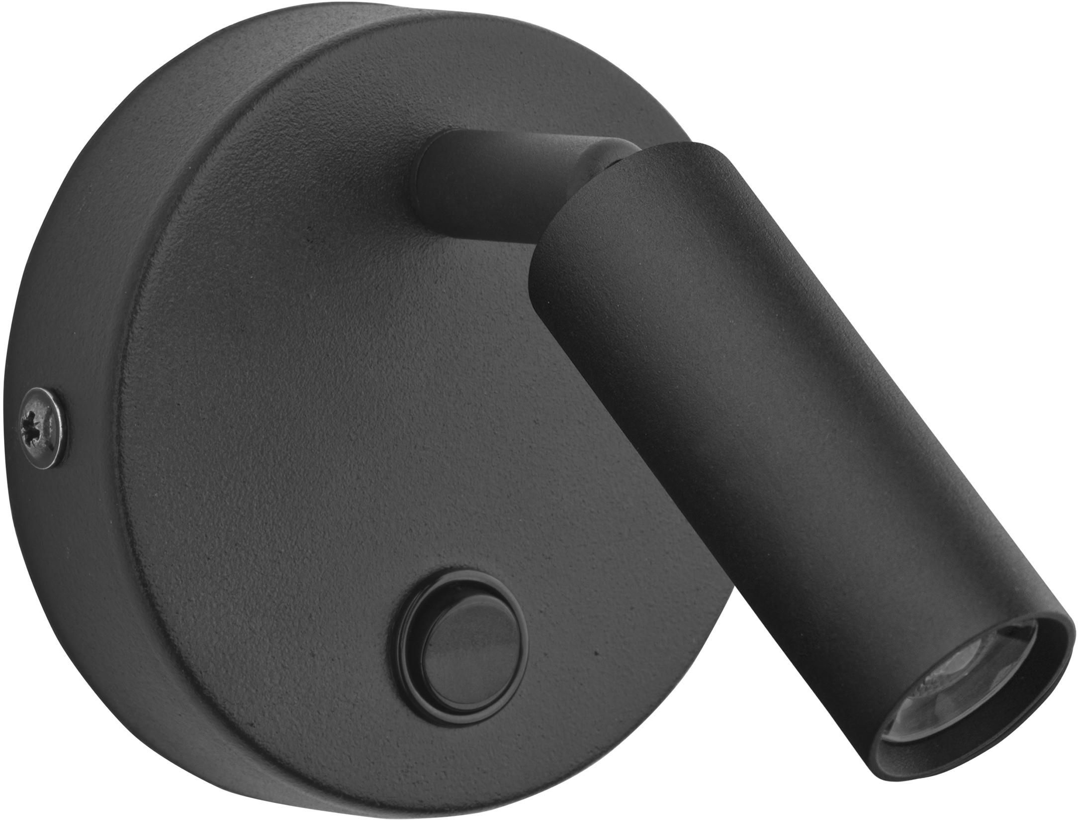TK Lighting Enzo lampada da parete 1x6 W nero 4237
