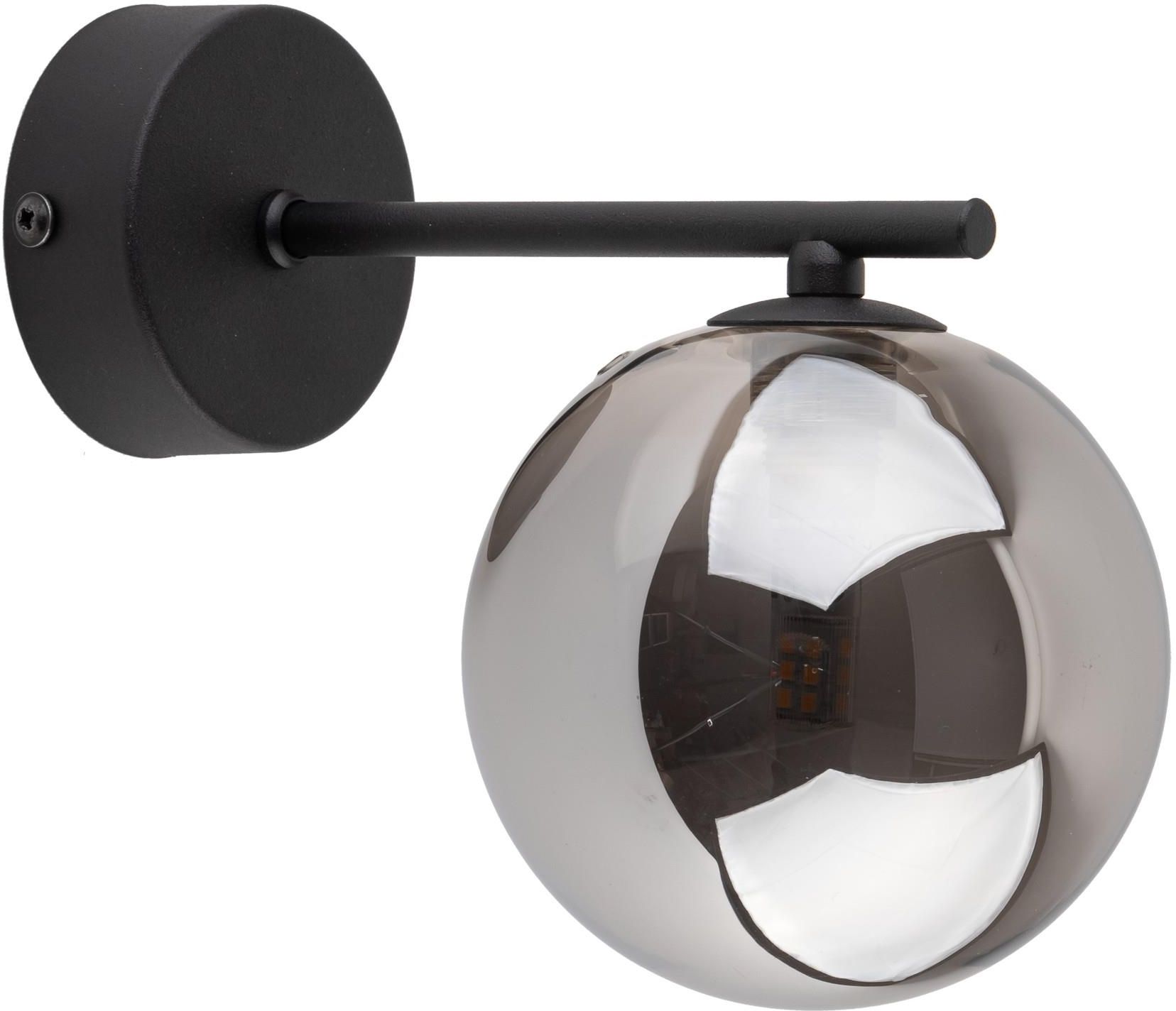 TK Lighting Estera lampada da parete 1x6 W nero-fumé 4777