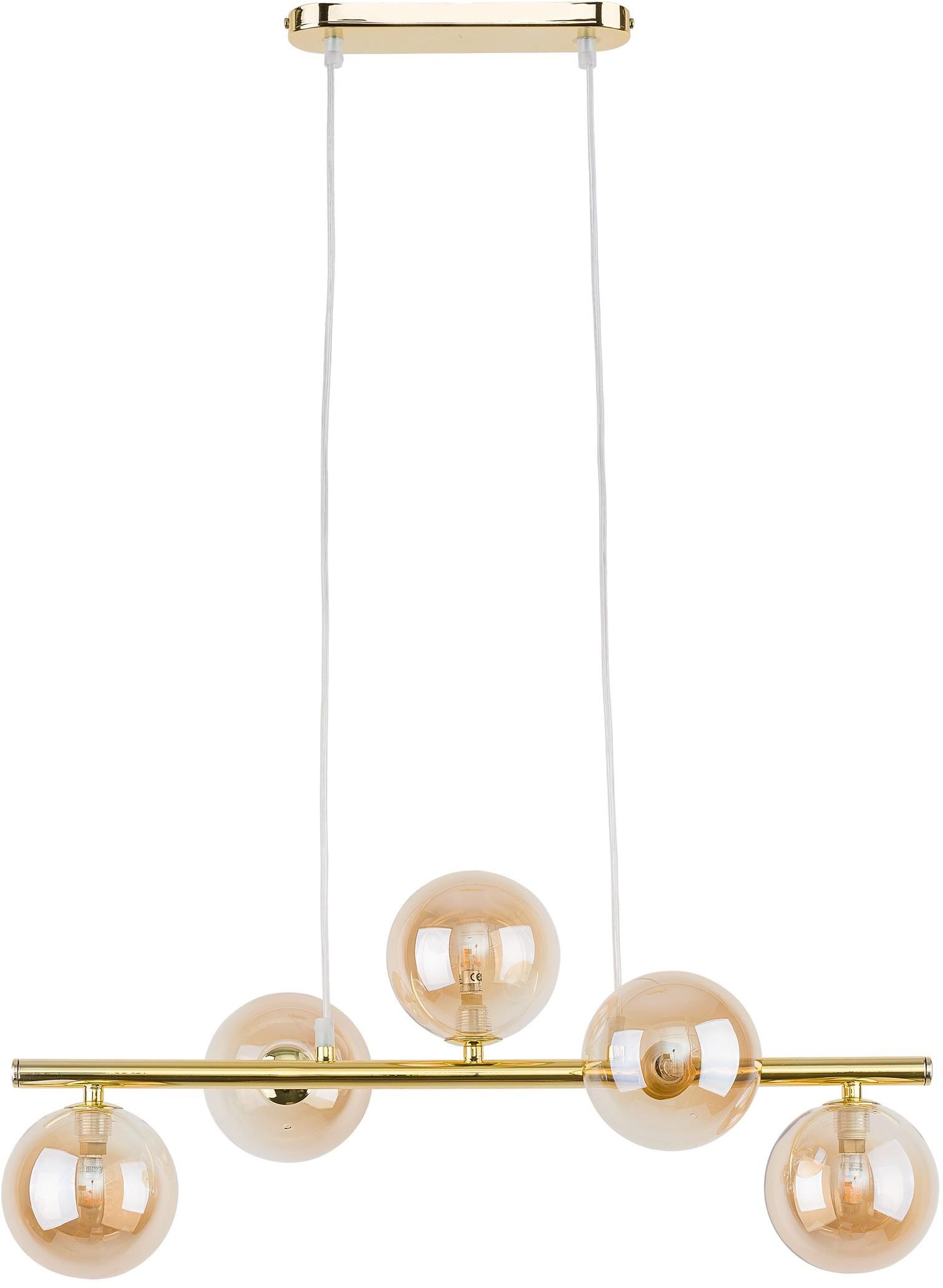 TK Lighting Estera lampada sospesa 5x6 W oro 4549