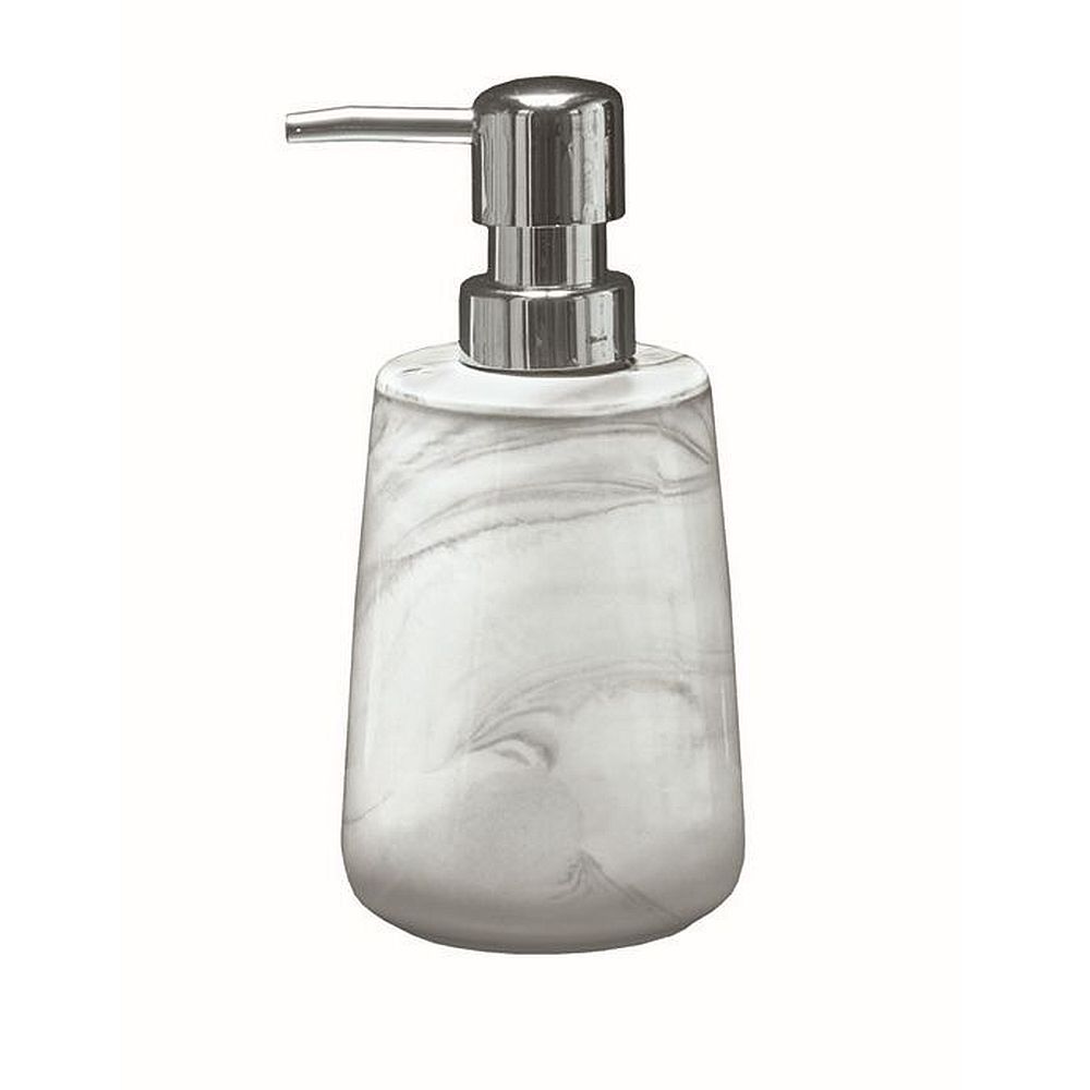 Kleine Wolke Marble dispenser di sapone liquido 350 ml bianco-grigio 5854901854