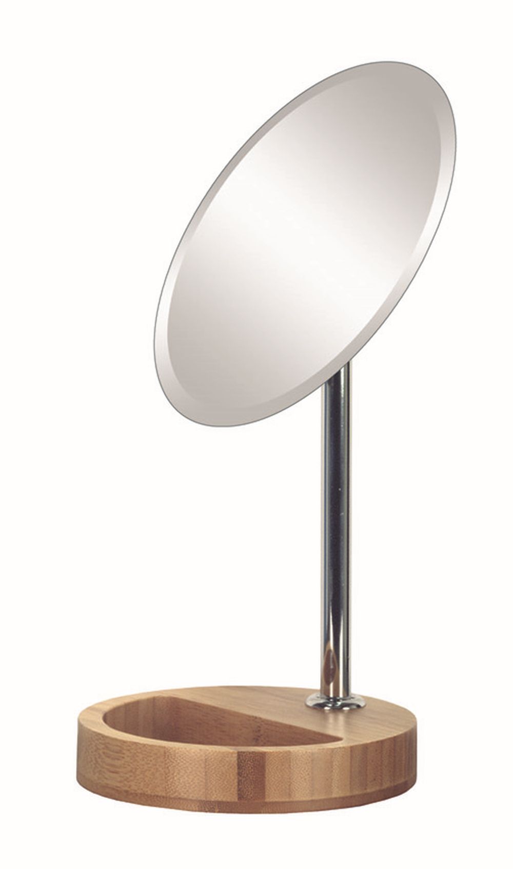 Kleine Wolke Timber specchietto per trucco 17x30.5 cm rotonda argento 5884202886