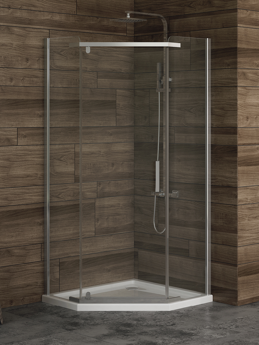 New Trendy New Komfort box doccia 100x80 cm cromo lucida/vetro trasparente K-0809