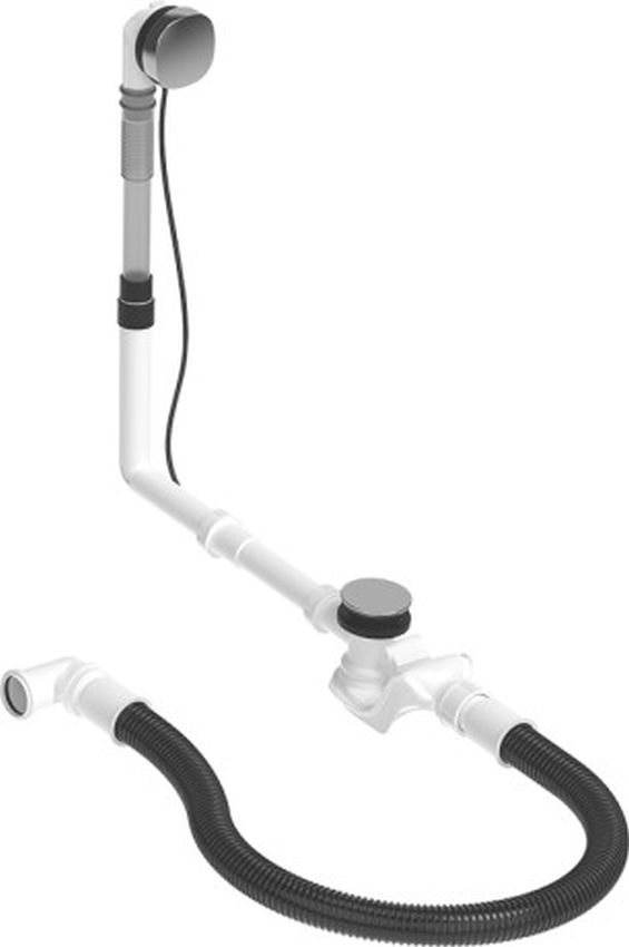 Duravit Quadroval set di troppopieno per vasca da bagno cromo 792204000001000