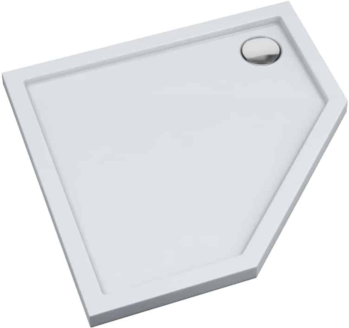 Schedpol Caspar New piatto doccia pentagonale 80x80 cm bianco 3.2397