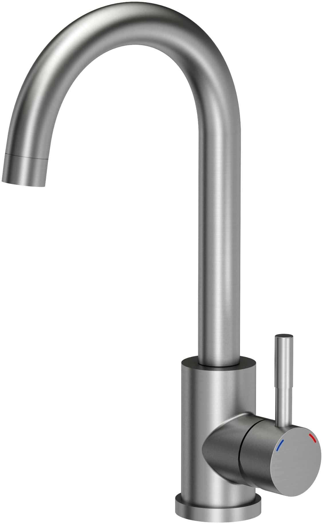 Quadron Kate rubinetto da cucina verticale acciaio inossidabile 3623500BS