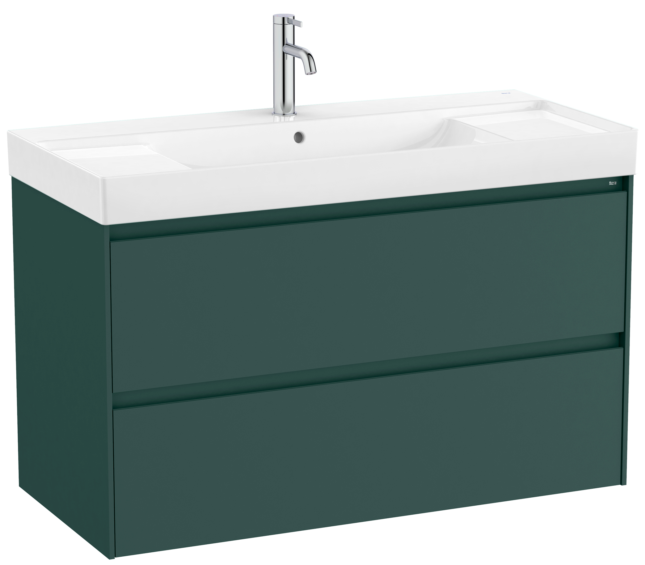 Roca Ona lavabo con armadietto 100 cm verde A851693513