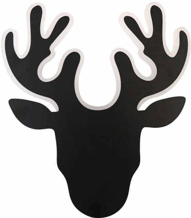 Abigali Origami lampada da parete 1x3 W bianco-nero DEER-2-B